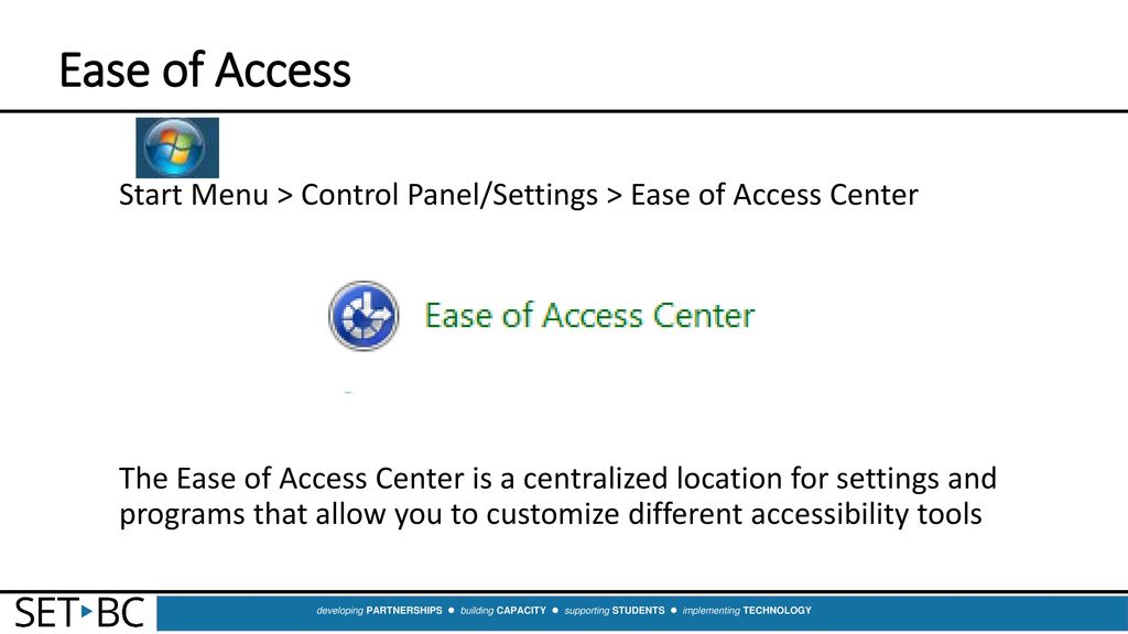 Pc accessibility features part 2 of ipad and pc accessibility tools